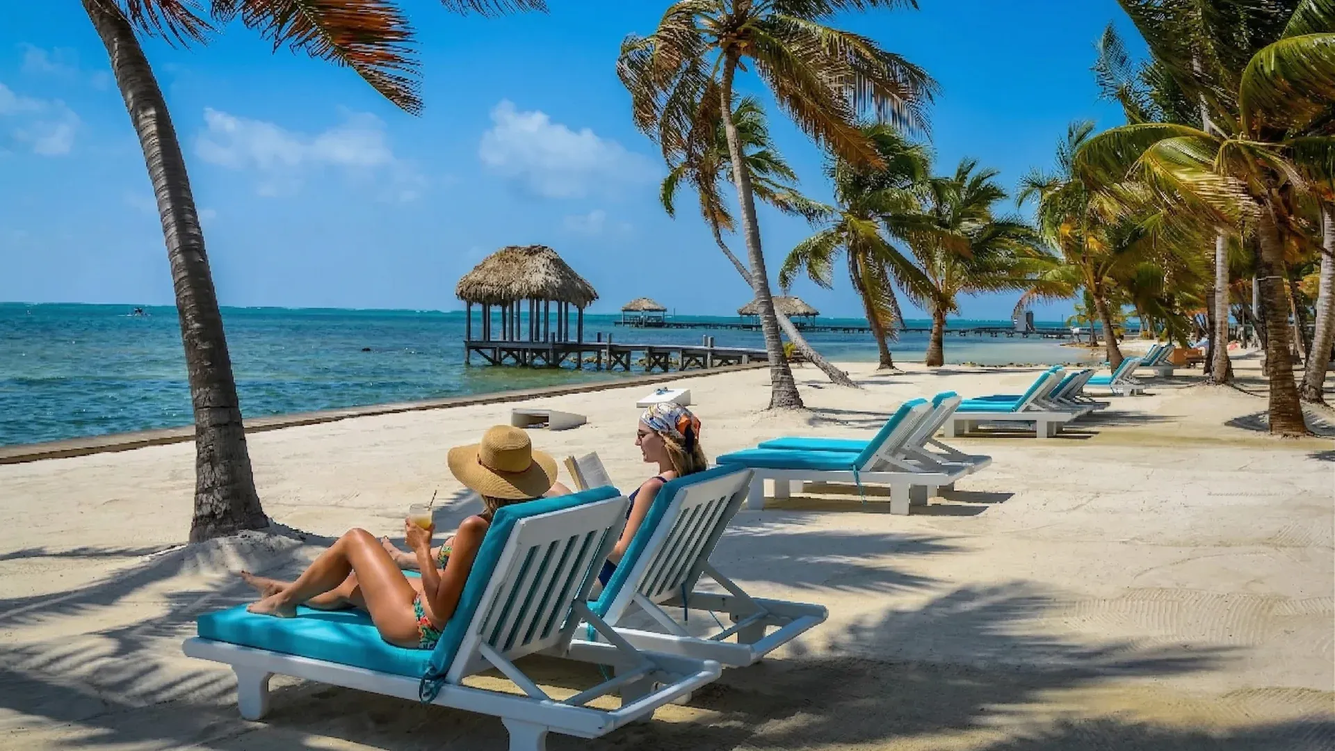 Caribbean coastline and barrier reef, Belize