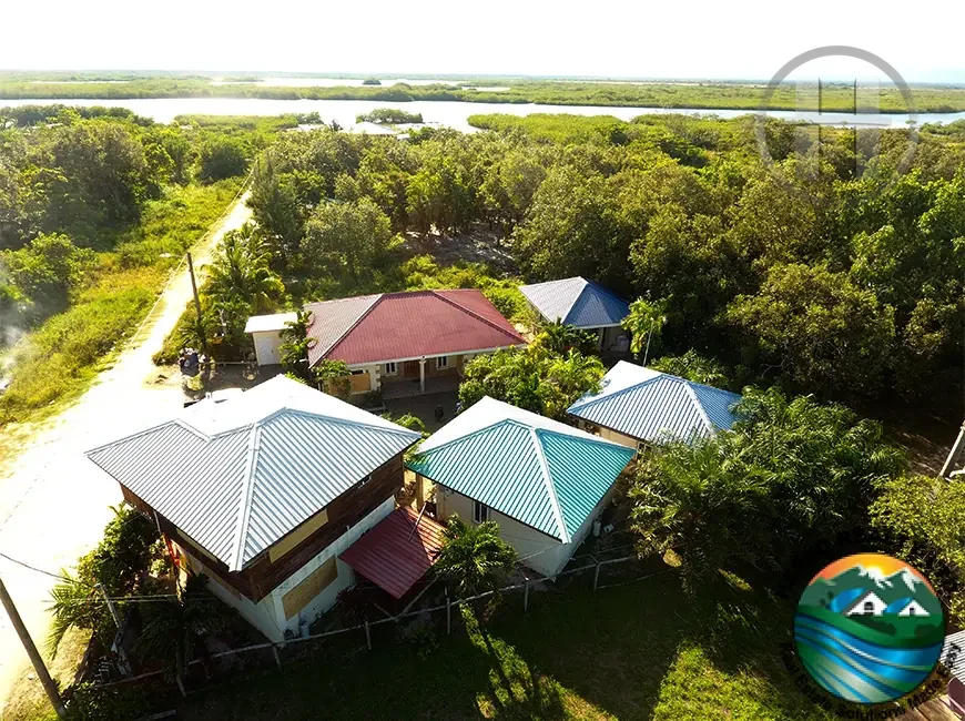 5-Cabana Income Property Steps from Beach and Lagoon in Seine Bight, Placencia