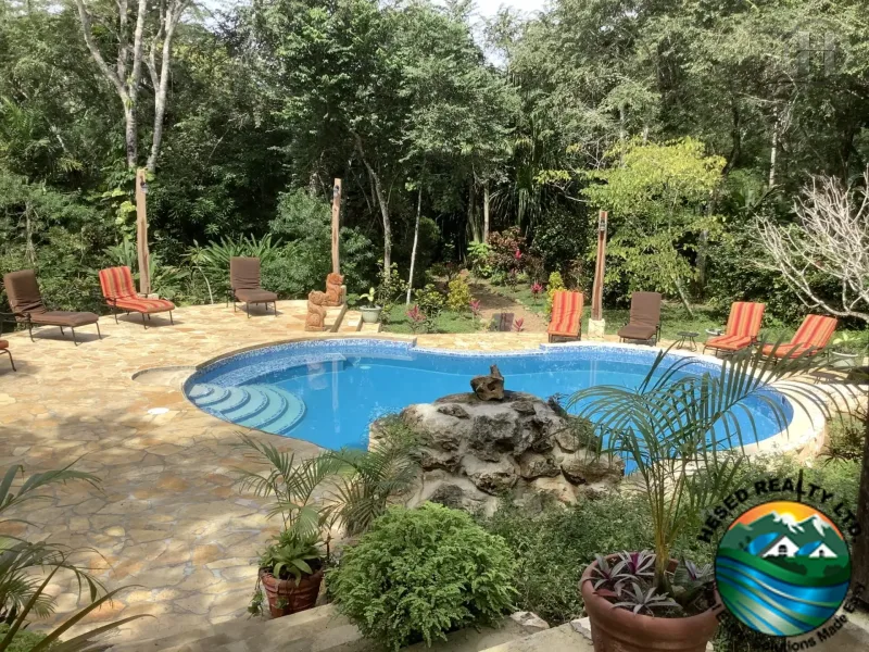 Mystic River luxury jungle resort for sale in San Ignacio, Cayo, Belize real estate.