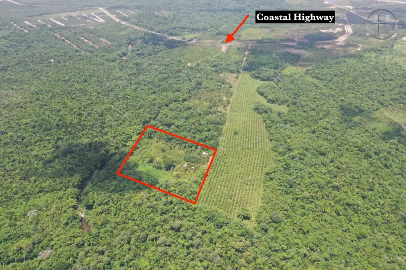 10 acres land for sale in Mullins River, Stann Creek District, Belize real estate