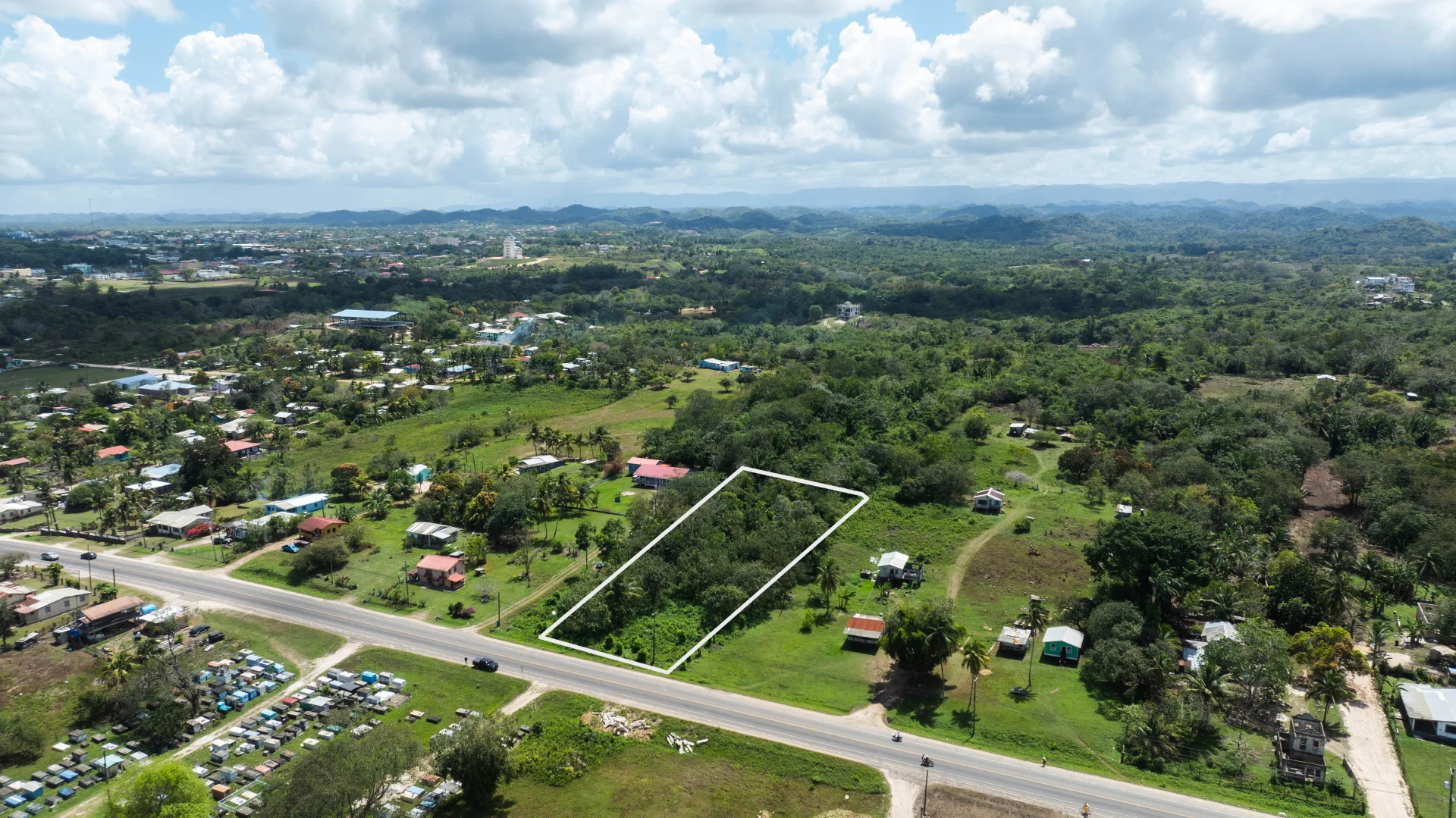 1.19-Acre Highway-Frontage Lot Near Guanacaste Park, Roaring Creek, Cayo