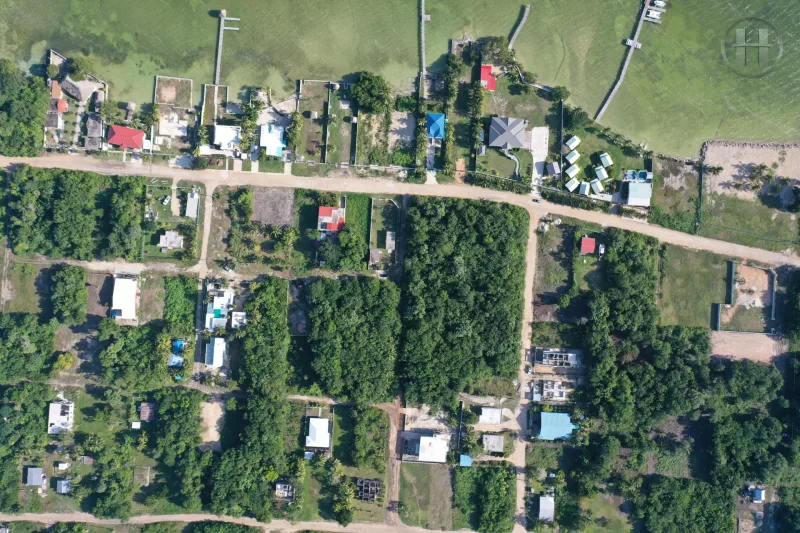 Beautiful residential lot in Corozal Town, Belize real estate, walking distance to Caribbean Sea.