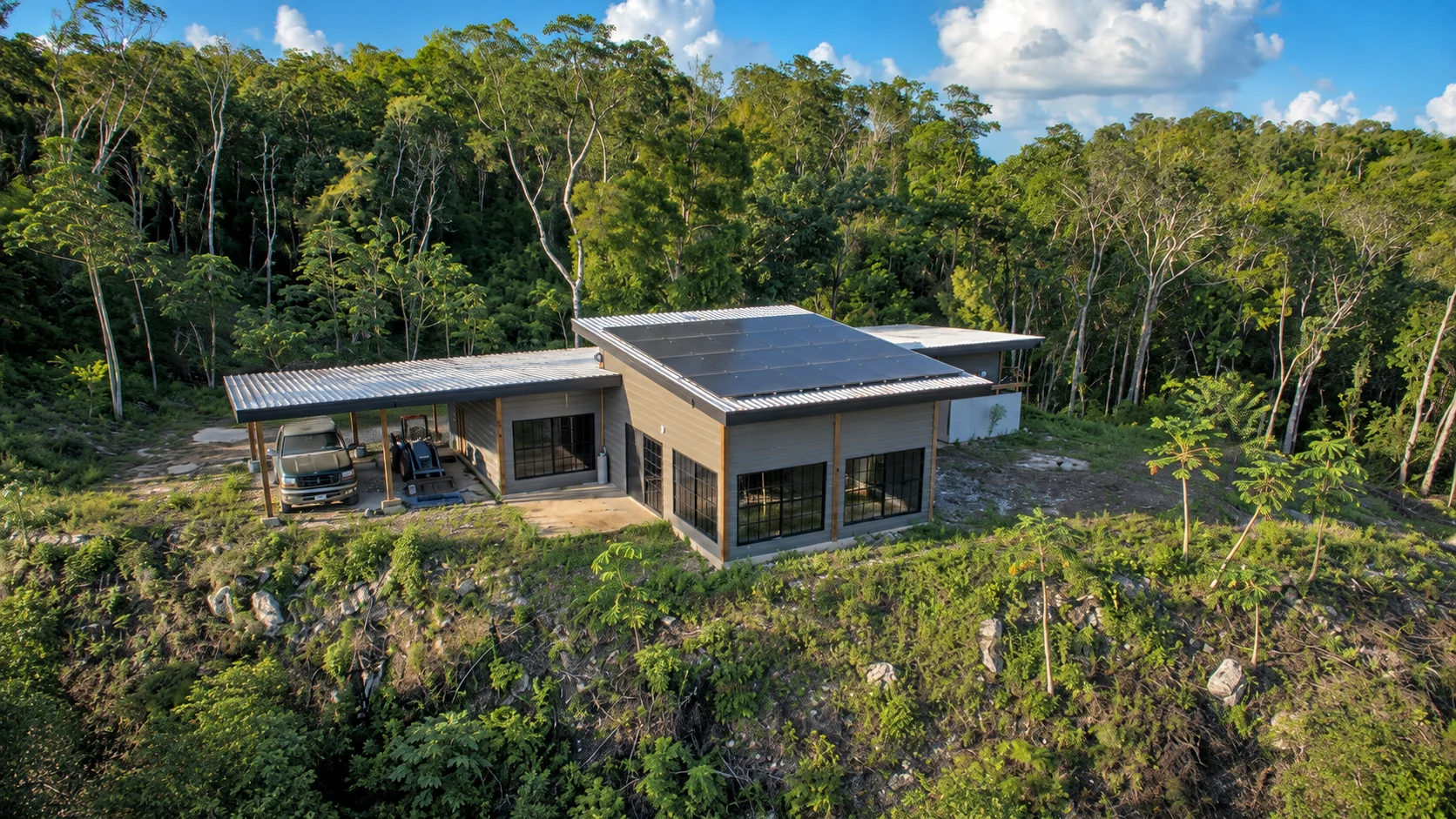 18-Acre Producing Fruit Farm with Off-Grid Hilltop Home in Unitedville, Cayo