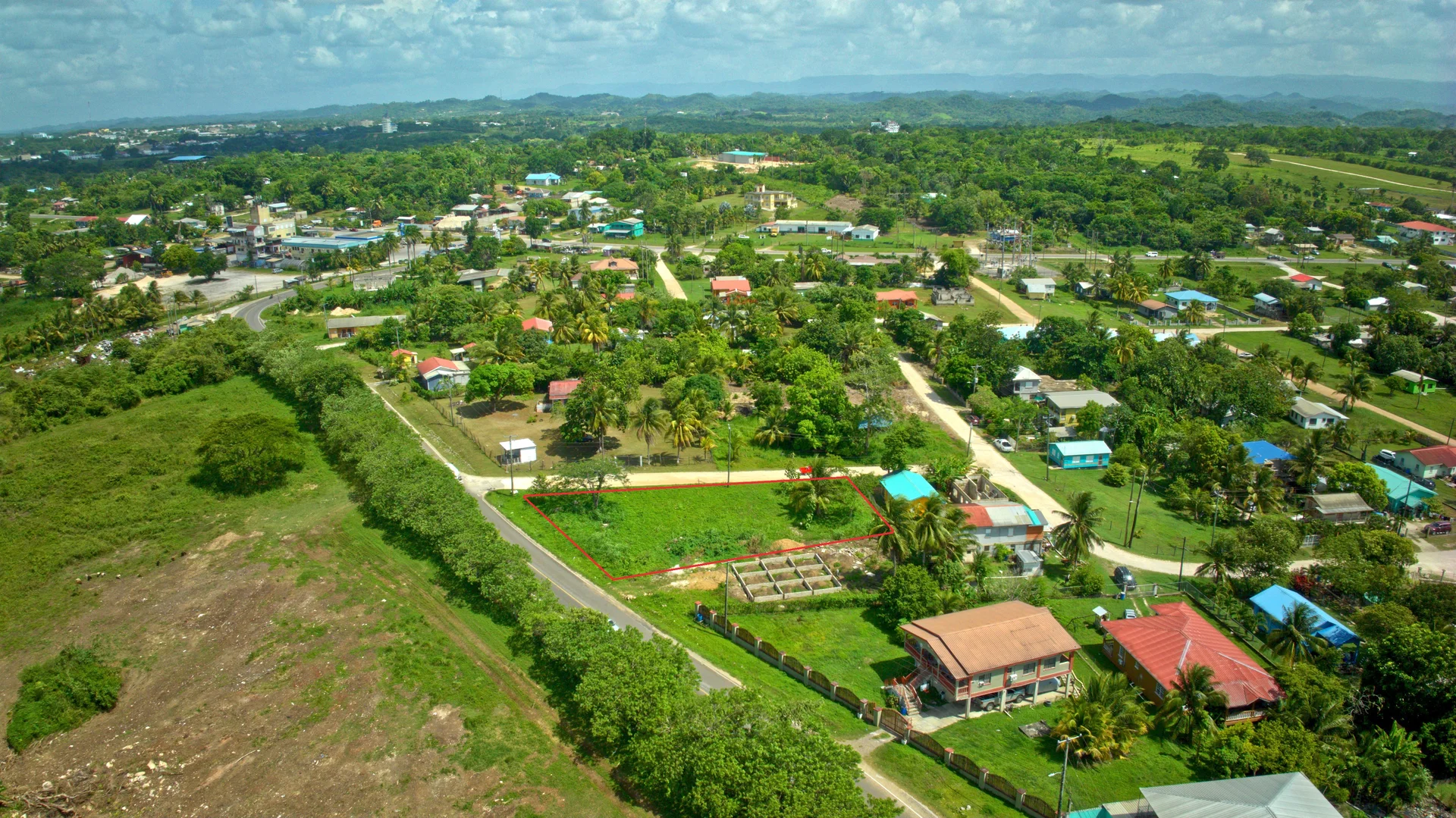 Commercial Lot on Valley of Peace Road in Roaring Creek, Belize