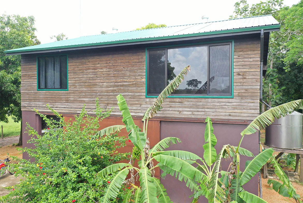 Side view of the property showcasing the house and surroundings.