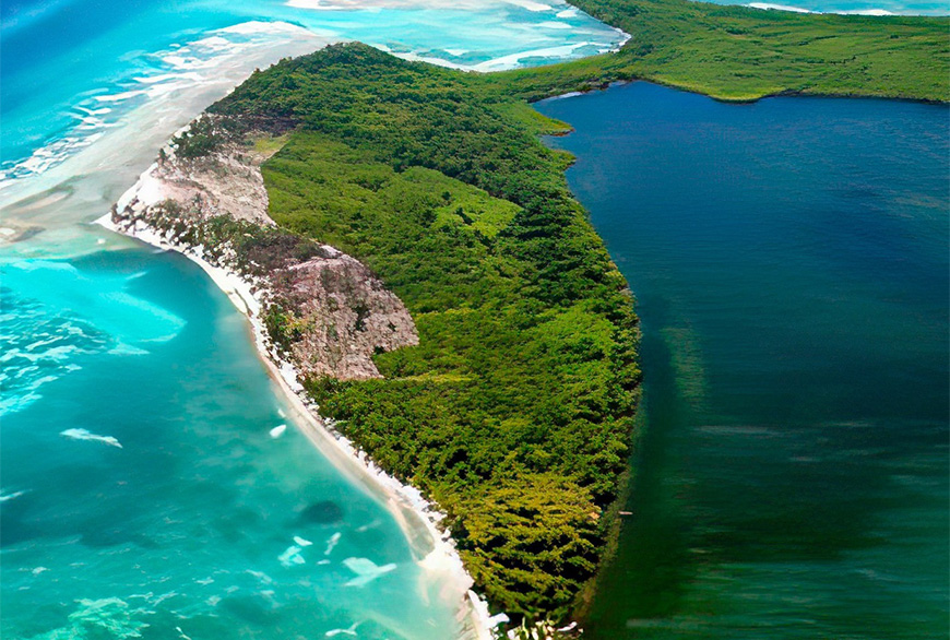 Untouched Paradise: Explore the Lush Interior of Your Private Island