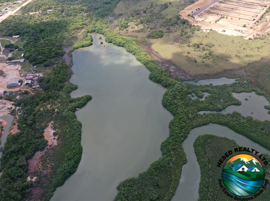 Big Creek, located near the Aqua Mar property, providing water access for commercial and agricultural operations